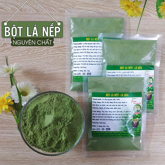 bột lá nếp (lá dứa)